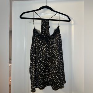 Forever 21, Satin Lace Tank, Color: Black, Size: L